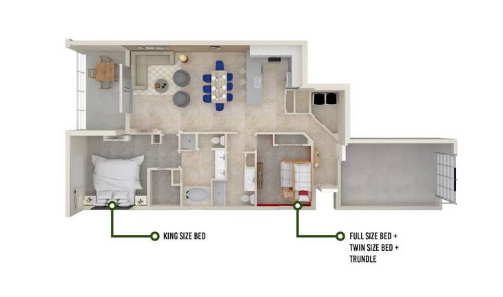 Departamento de 2 dormitorios en Champions Gate – foto 54