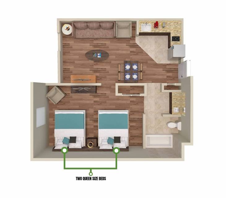 Departamento de 1 dormitorios en Hawthorn Suites Orlando – foto 30